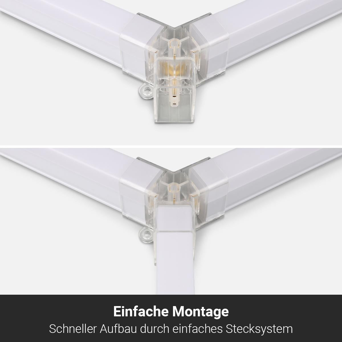 Hexagon LED Leuchte 14er Set Garage, Werkstatt, Autohaus 6000K 600 Watt 61962 Lumen