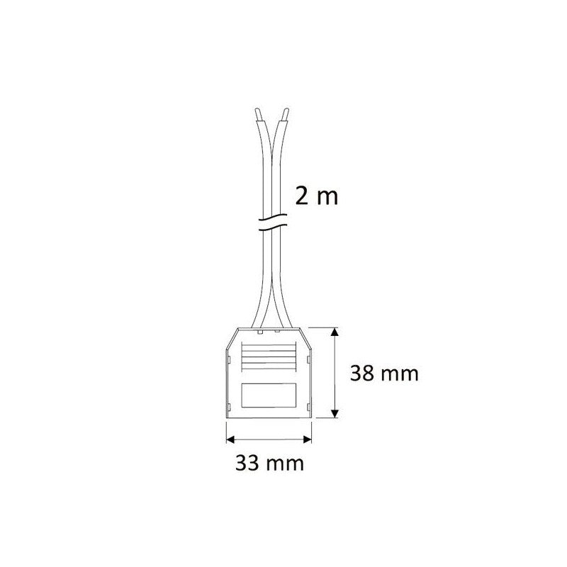 3-Fach Verteiler MINI schwarz