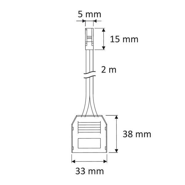3-Fach Verteiler mit MINI-Stecker weiß