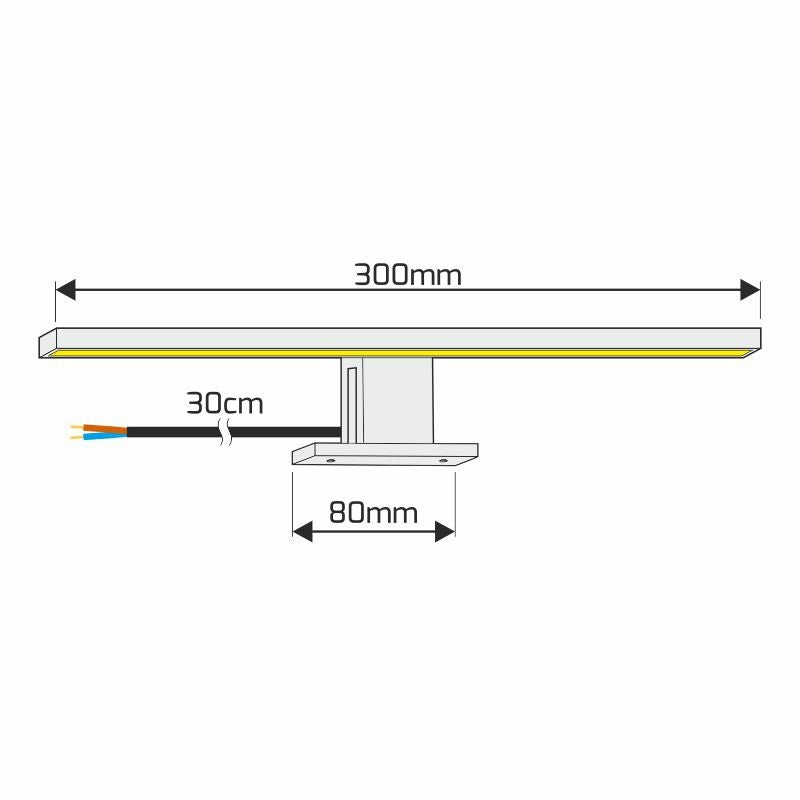 AMBER LED Badleuchte-Spiegelleuchte 4,5W