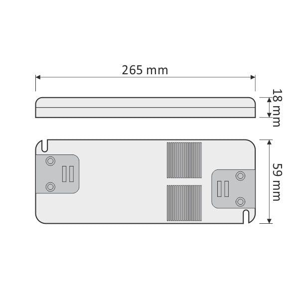 LED-Netzteil FLAT 12V DC 60W