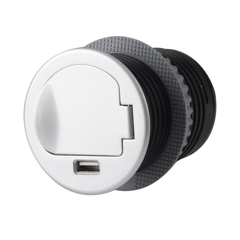 SINGLE BOX Einbausteckdose mit USB (SCHUKO)