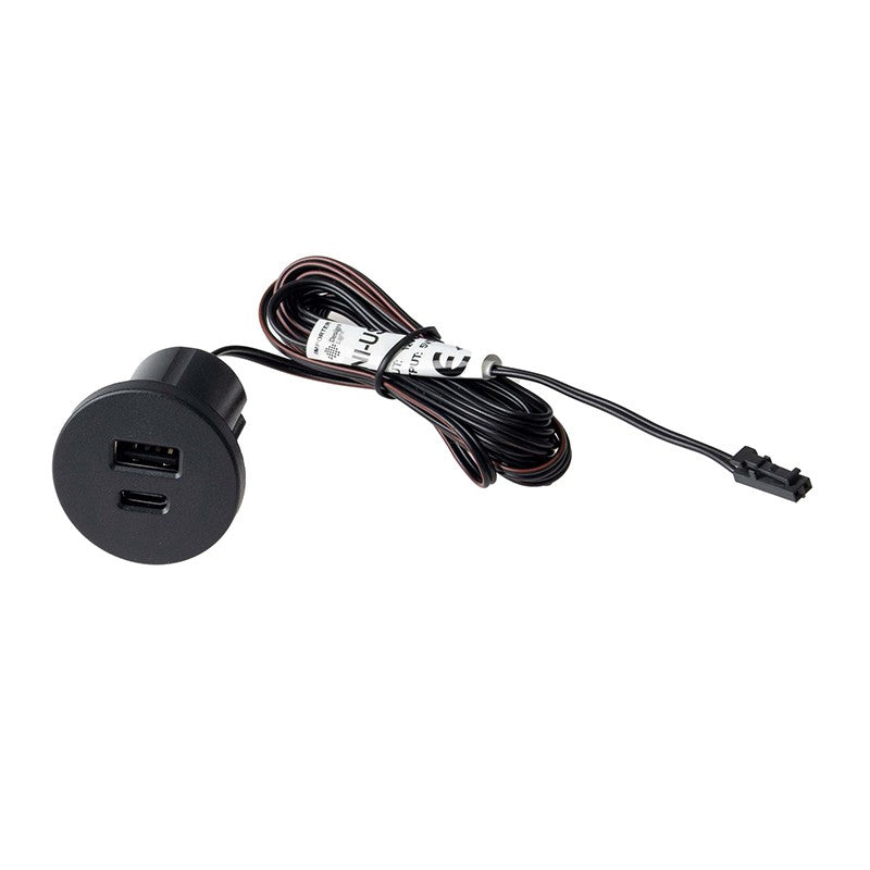 USB Ladegerät 12V DC zum Einbau in Möbelplatten