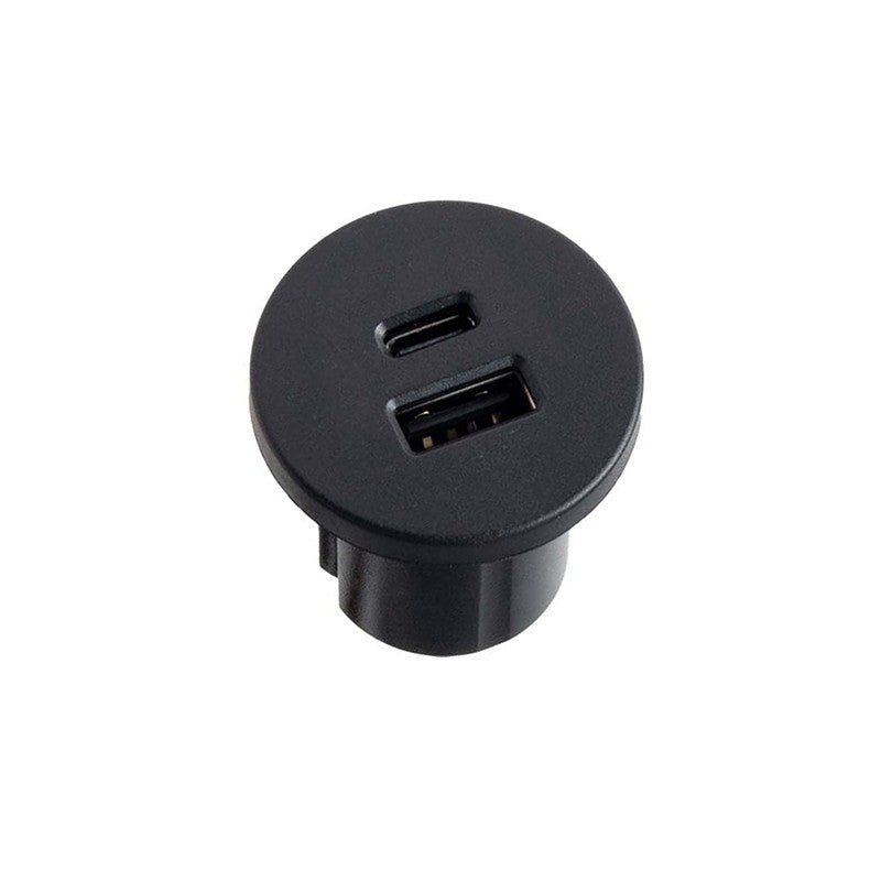 USB Ladegerät 12V DC zum Einbau in Möbelplatten