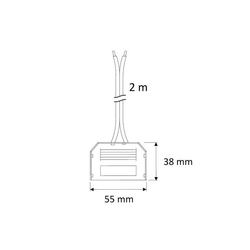 6-Fach Verteiler MINI in schwarz