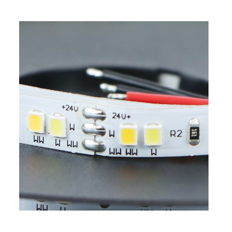 BICOLOR LED Strip 24V (120 LED/m), IP20, 10,8 W/m