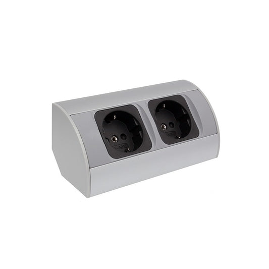 Eck-Steckdose Corner Box 2 mit 2 Steckdosen