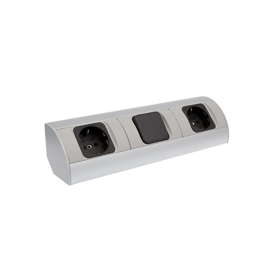 CORNER BOX 3 Eck-Steckdose + Schalter