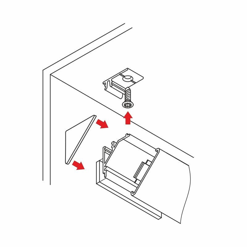 Eckprofil aluminium CORNER LINE 2m