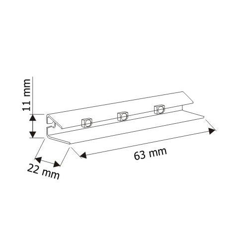 LED-Glasbodenbeleuchtung PVC-Clip 2er SET