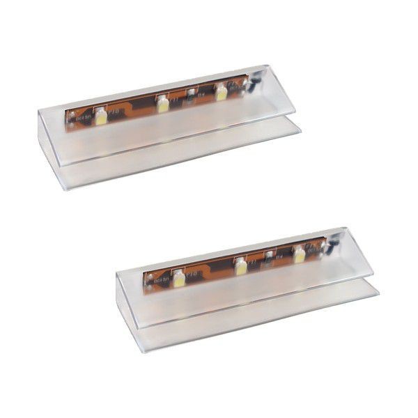 LED-Glasbodenbeleuchtung PVC-Clip 2er SET