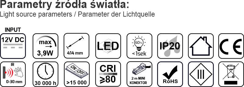 POLARUS P 414 Schubladenleuchte