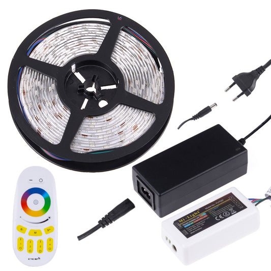 RGB STRIP 30 LED/m IP45 4-Zonen 6W/m - SET RF