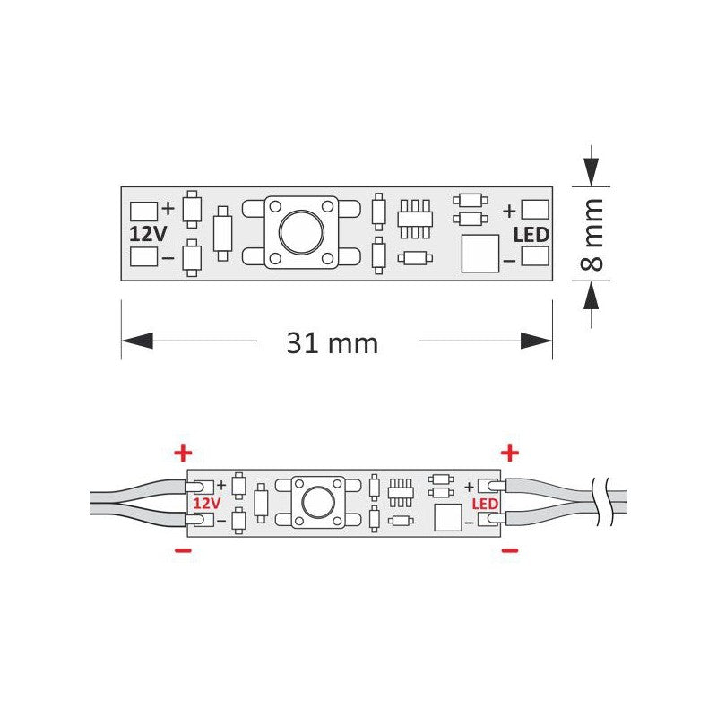 Schalter MS60 für LED-Profile
