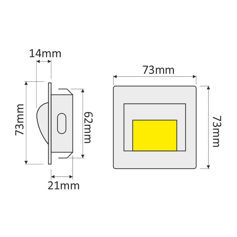 STEP LED Universal LED-Einbauleuchte 1,4W